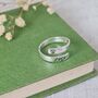 Sterling Silver Custom Pet Name Hug Ring, thumbnail 5 of 7