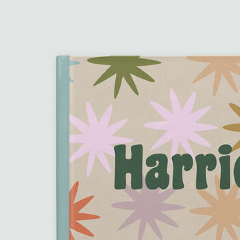Personalised Retro Stars Hardback Journal, 3 of 5