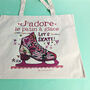 Personalised Love To Ice Skate Bag, thumbnail 4 of 5