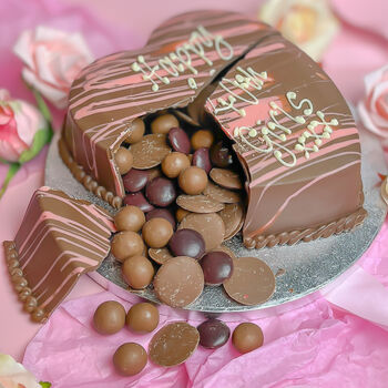 Pink Belgian Chocolate Smash Heart, 6 of 12