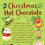 Festive Christmas Card, Hot Chocolate Recipe Card, thumbnail 3 of 3