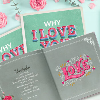 Personalised 'Why I Love You' Valentines Keepsake Book, 5 of 7
