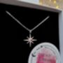 Handmade Sterling Silver North Star Birthstone Christmas Necklace: July Birthstone, thumbnail 3 of 12