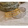 Paris D'or Gold Ombré Slide Gala Curve Rim Gift Bangle, thumbnail 4 of 4