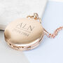 Personalised Message And Date Pocket Watch Rose Gold, thumbnail 3 of 5