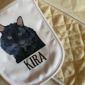 Personalised Pair Of Cat Oven Gloves, 5 of 12