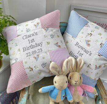 Peter Rabbit Birthday Cushion, 2 of 8