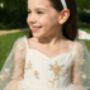 Elizabeth Ivory White Party Or Flower Girl Dress, thumbnail 2 of 5