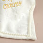 Personalised Ivory Christening Blanket, thumbnail 2 of 7