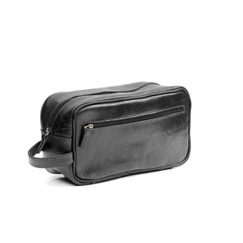 Max Leather Wash Bag, 9 of 12