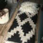 Monochrome Handmade Sheep Wool Rug Eco Friendly, thumbnail 1 of 12