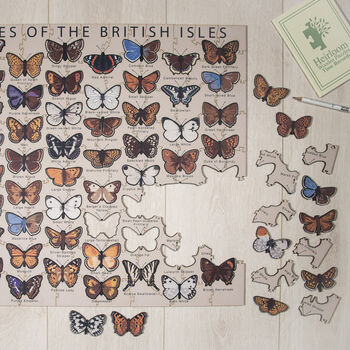 Butterflies Of The British Isles Wooden Jigsaw Puzzle, 5 of 7
