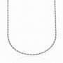 Sterling Silver Twisted Rope Chain Necklace, thumbnail 1 of 5