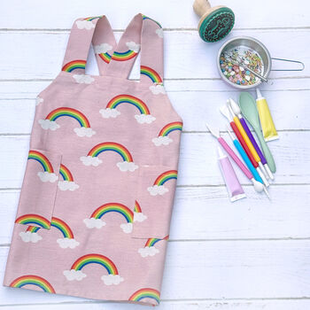 Kids Pinafore Apron | Printed Cotton Crossback, 2 of 12