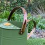 Pair Of Heritage Green And Copper Watering Cans, thumbnail 6 of 10