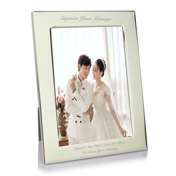 Personalised Silver Plated Photo Frame –5x7, 4 of 6