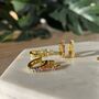 Clear Rhinestone Ear Cuff, 18k Gold Plated, Hinged Ear Cuff, thumbnail 4 of 9