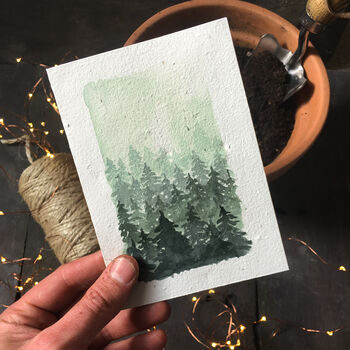 Winter Forest Plantable Seed Card, 2 of 6