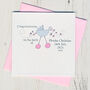 Personalised Sparkly New Baby Card, thumbnail 1 of 2