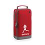 Running Shoe Bag Embroidered With Female Figure And Personalised Name, thumbnail 7 of 10