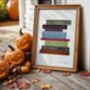Horror Classics Book Stack Art Print, thumbnail 6 of 6
