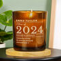 Personalised Graduation Amber Glass Candle, thumbnail 4 of 7