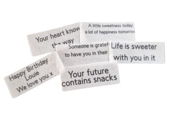 Personalised Fortune Cookie Candy Floss Gift Set Of Six, 7 of 12