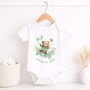 Personalised Teddy First Birthday Baby Grow, thumbnail 1 of 7