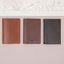 Personalised Luxury Leather And Suede Passport Wallet, thumbnail 2 of 8