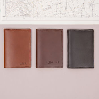 Personalised Luxury Leather And Suede Passport Wallet, 2 of 8
