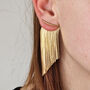 18ct Gold Plated Waterfall Party Tassel Earrings, thumbnail 5 of 5