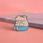 Hippo Enamel Pin | Cute Pin Badges, thumbnail 6 of 7