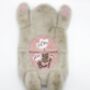 Personalised Bunny Rabbit Hot Water Bottle, thumbnail 3 of 4