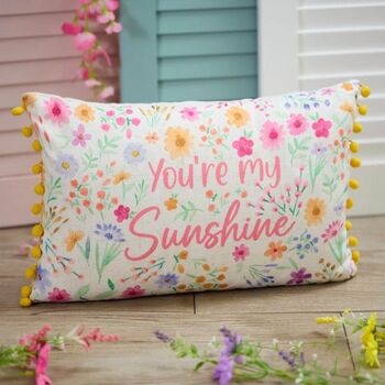 You're My Sunshine Cotton Cushion, 2 of 2