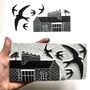 Limited Edition Linocut Print. Swifts Over London, thumbnail 1 of 3