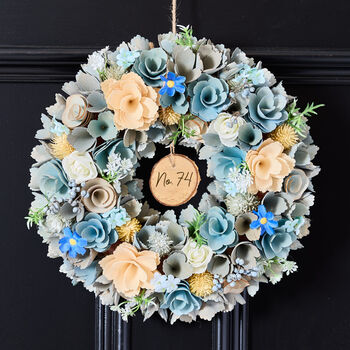Personalised Ashbourne Floral Wreath, 3 of 8