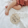 Personalised 'Hello World My Name Is' Wooden Baby Sign, thumbnail 1 of 6
