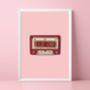 Taylor Swift Red Inspired Cassette Print, thumbnail 1 of 5