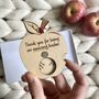Personalised Message Reveal Wheel Apple Teacher Gift, thumbnail 1 of 6