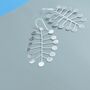 Sterling Silver Kawa Earrings, thumbnail 4 of 4