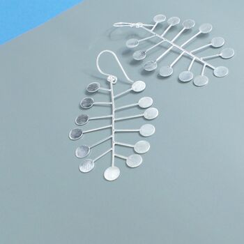 Sterling Silver Kawa Earrings, 4 of 4