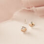 Gold And Sterling Silver Love Heart Studs, thumbnail 2 of 11