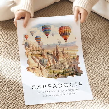 Cappadocia Turkey Travel Poster, 4 of 7