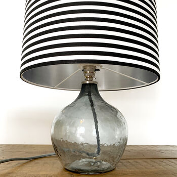 Black And White Striped Lampshade, 7 of 8