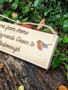 Personalised Wooden Sign With Illustration, 6 of 11