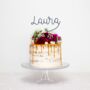 Custom Wire Name Cake Topper, thumbnail 1 of 3