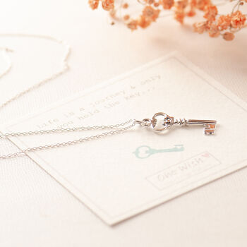 Key Necklace Sterling Silver, 2 of 9