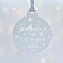 Baby's 1st Christmas Personalised Tree Decoration, thumbnail 12 of 12