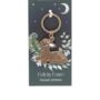 Fawn Enamel Keyring, thumbnail 3 of 6