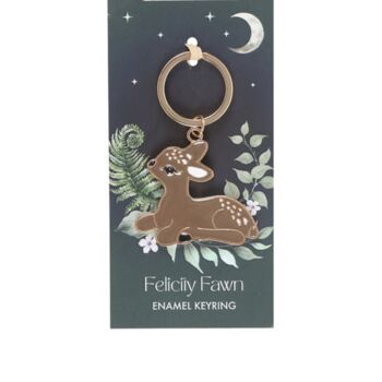 Fawn Enamel Keyring, 3 of 6